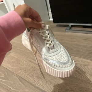 Pearl white dolce vita sneakers